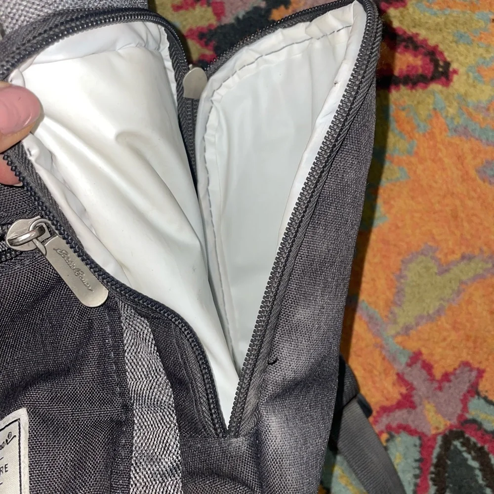 Eddie Bauer Cascade Backpack Diaper Bag – Gray & Tan